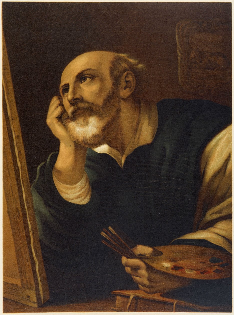 Saint Luc qui peint - dans "Aurea Bibbia classica: storia della rivelazione divina nell