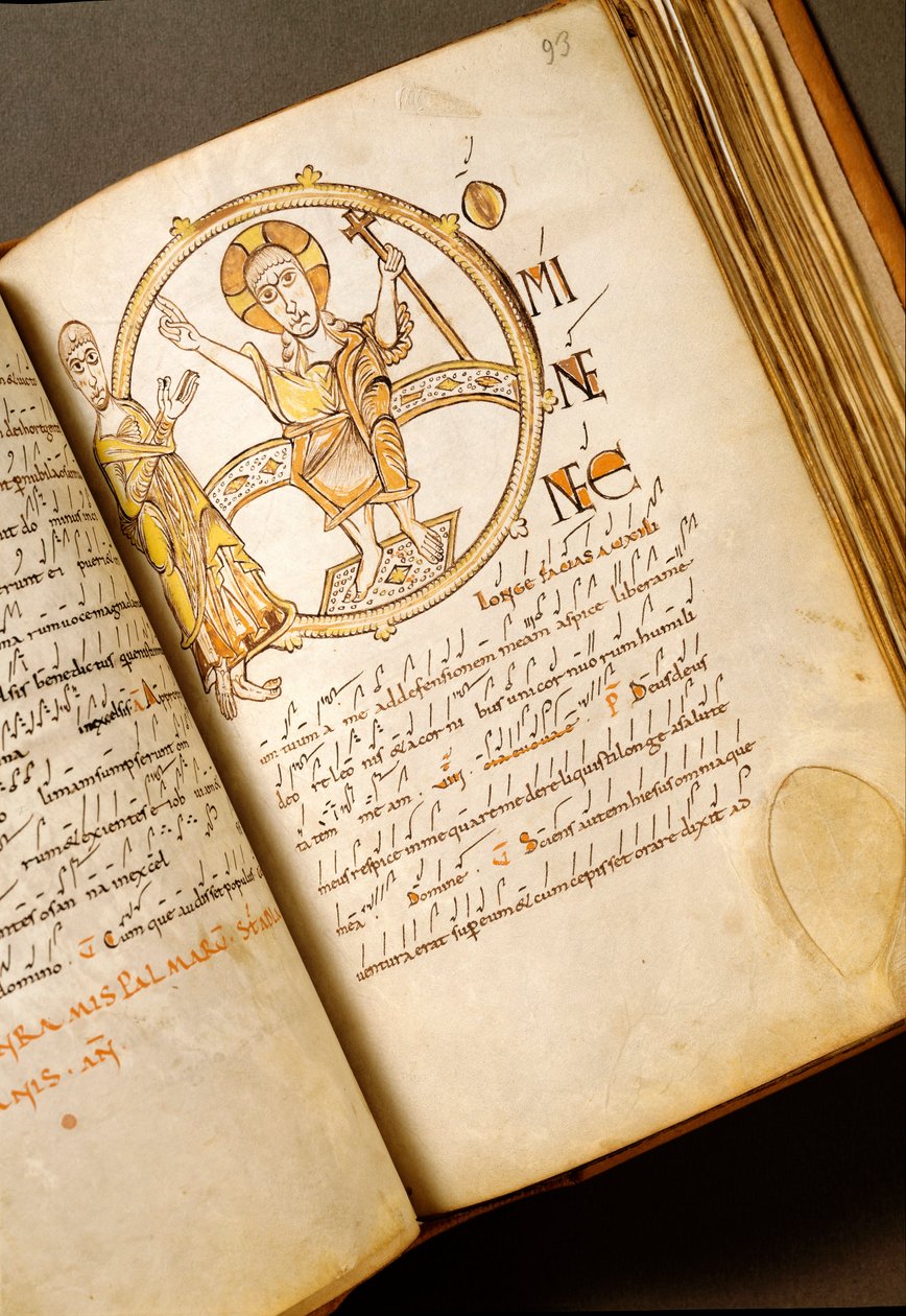 Page de chant avec neumes Manuscrit de l