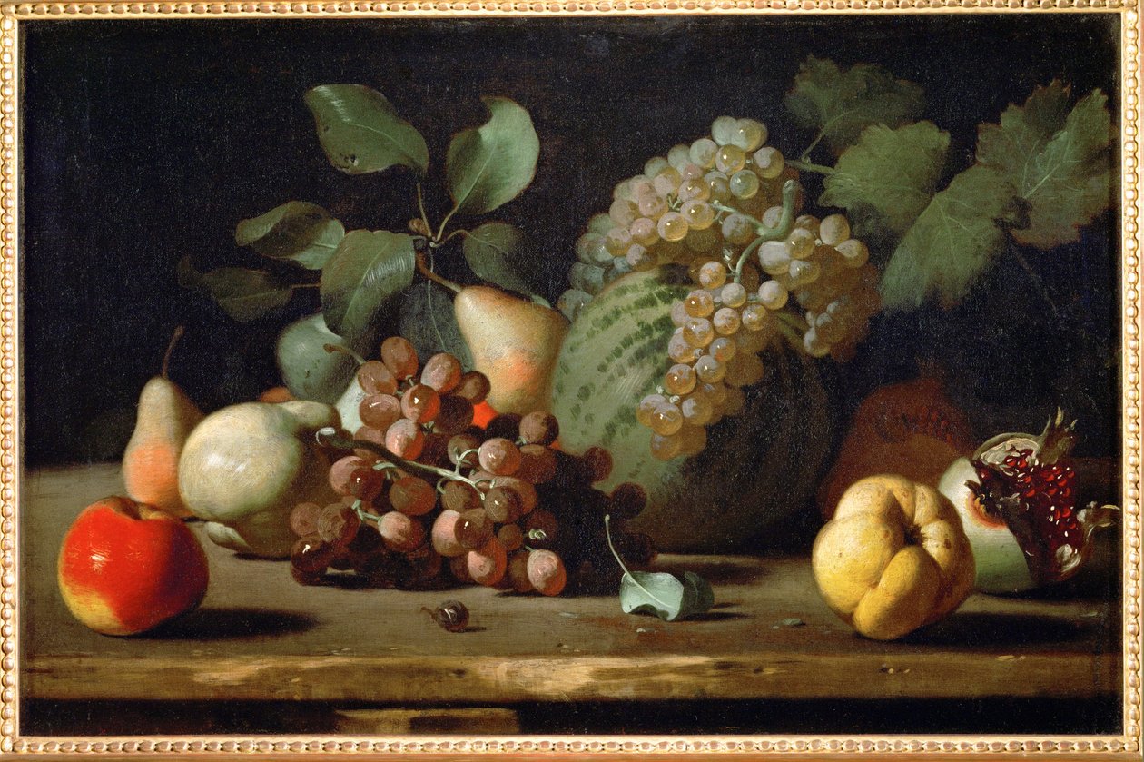Nature morte aux raisins et à la grenade, début ... - Italian School