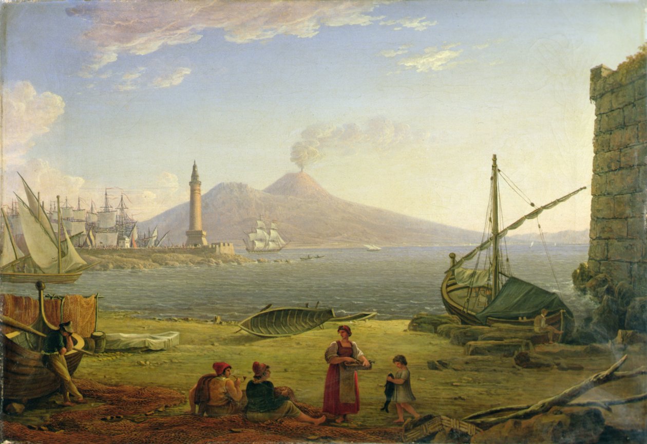 La baie de Naples - Italian School
