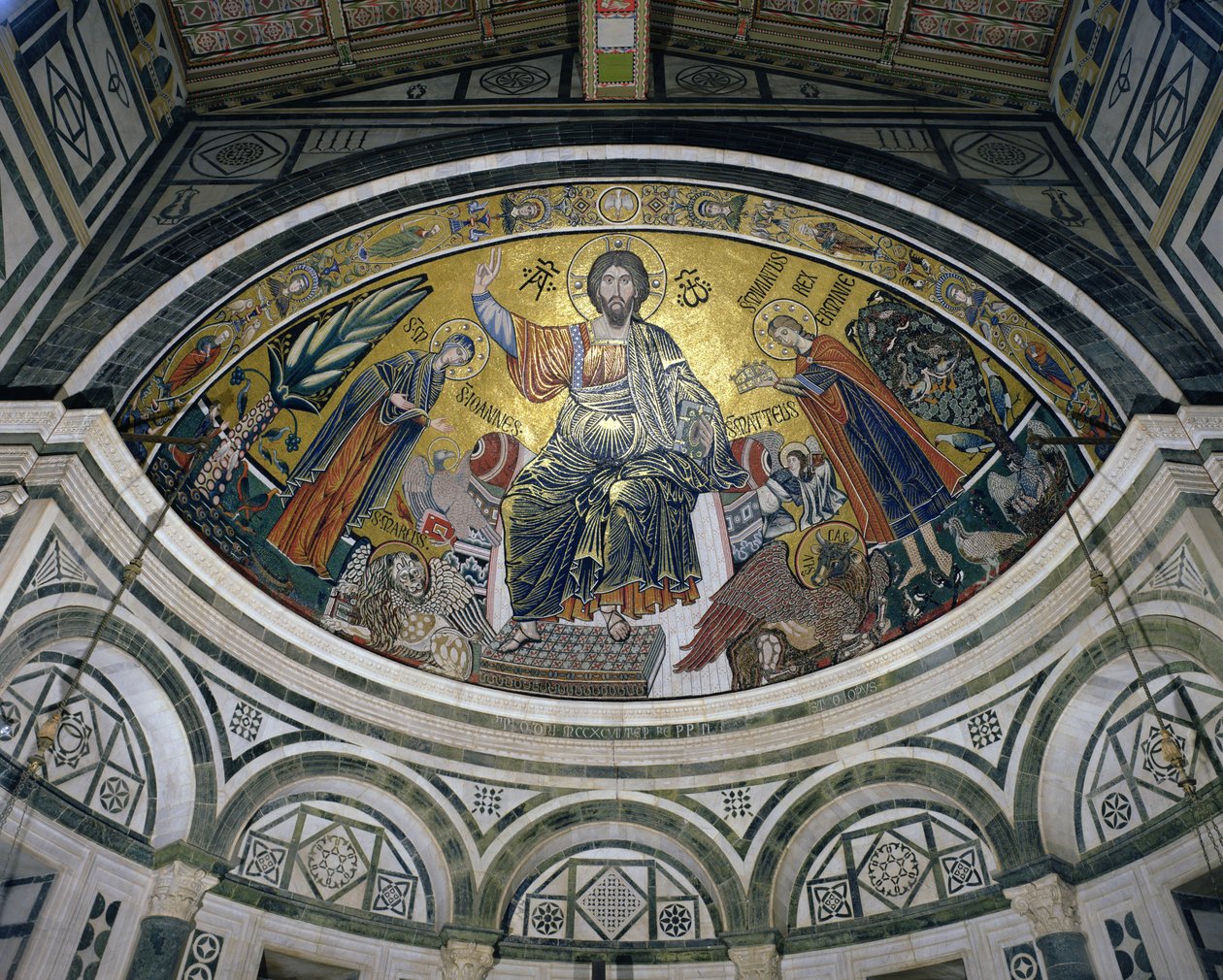 La bénédiction du Christ, 1297 - Italian School