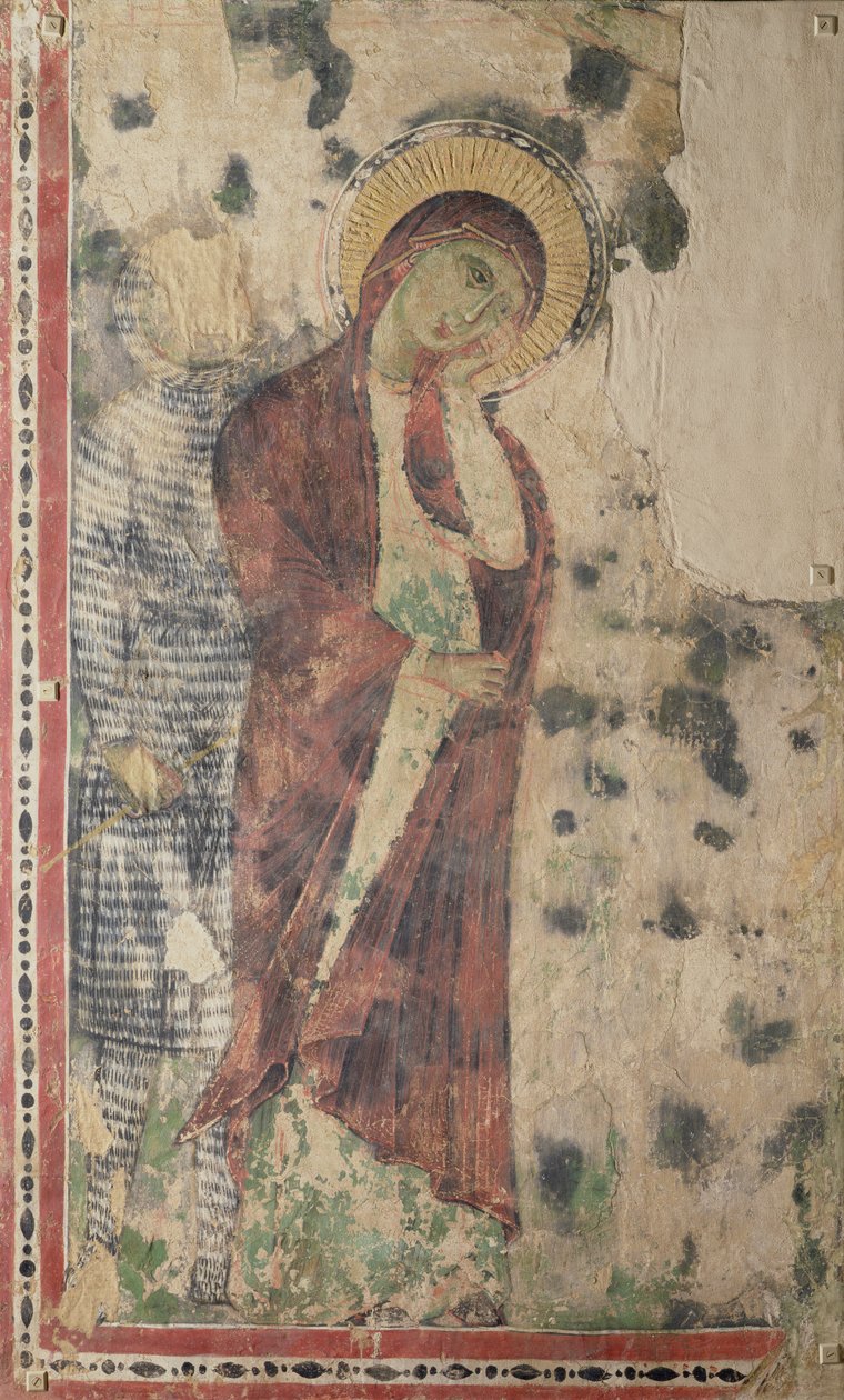 La Vierge en Deuil avec Longin (peut-être) - Italian School