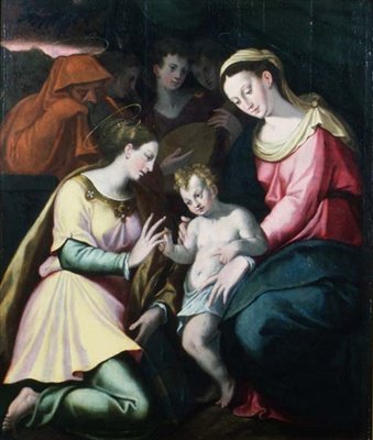 Le Mariage Mystique de Sainte Catherine, c.1600 - Italian School