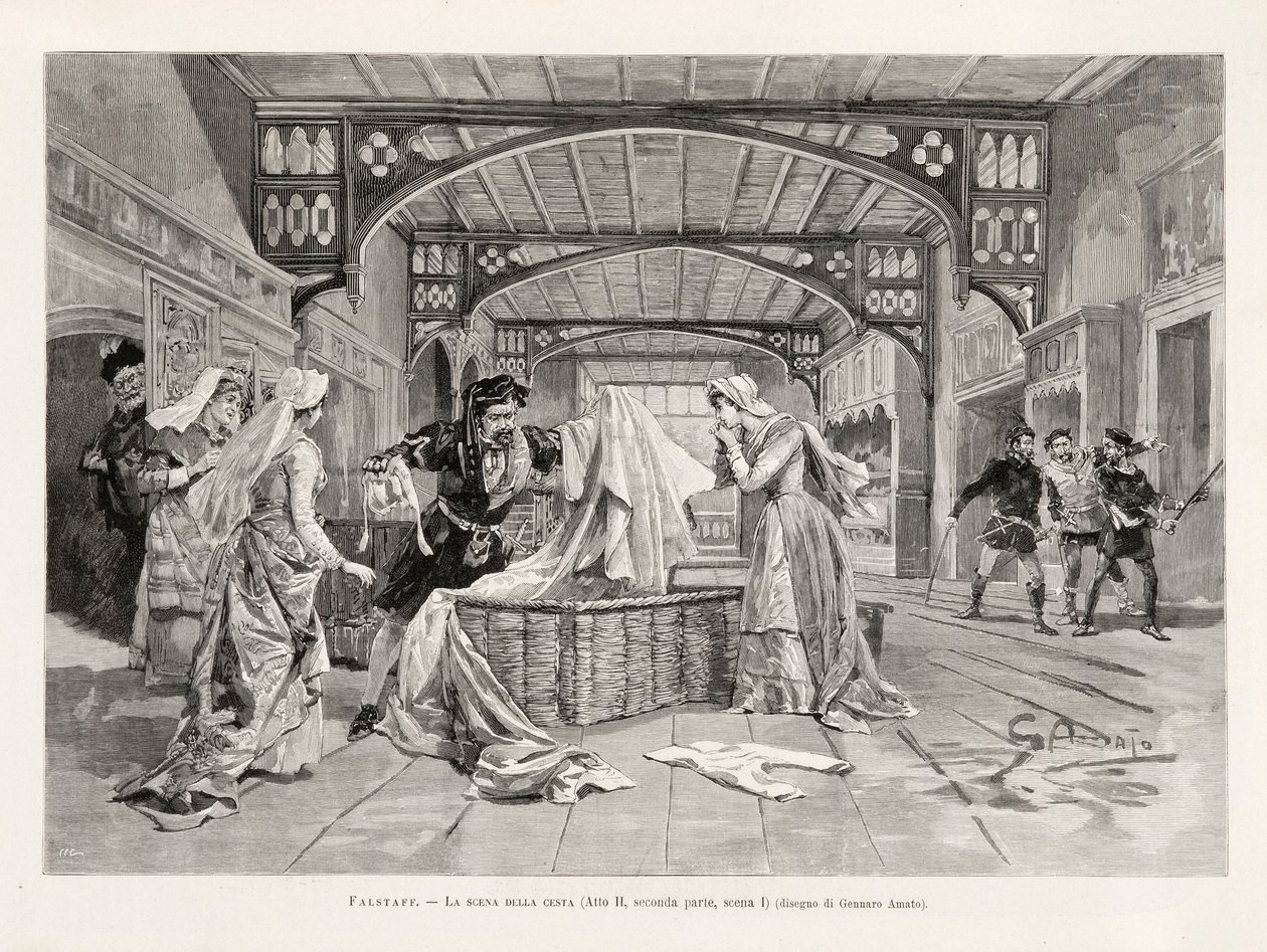 La scène du panier (Acte II, Partie Deux, Scène I) de l