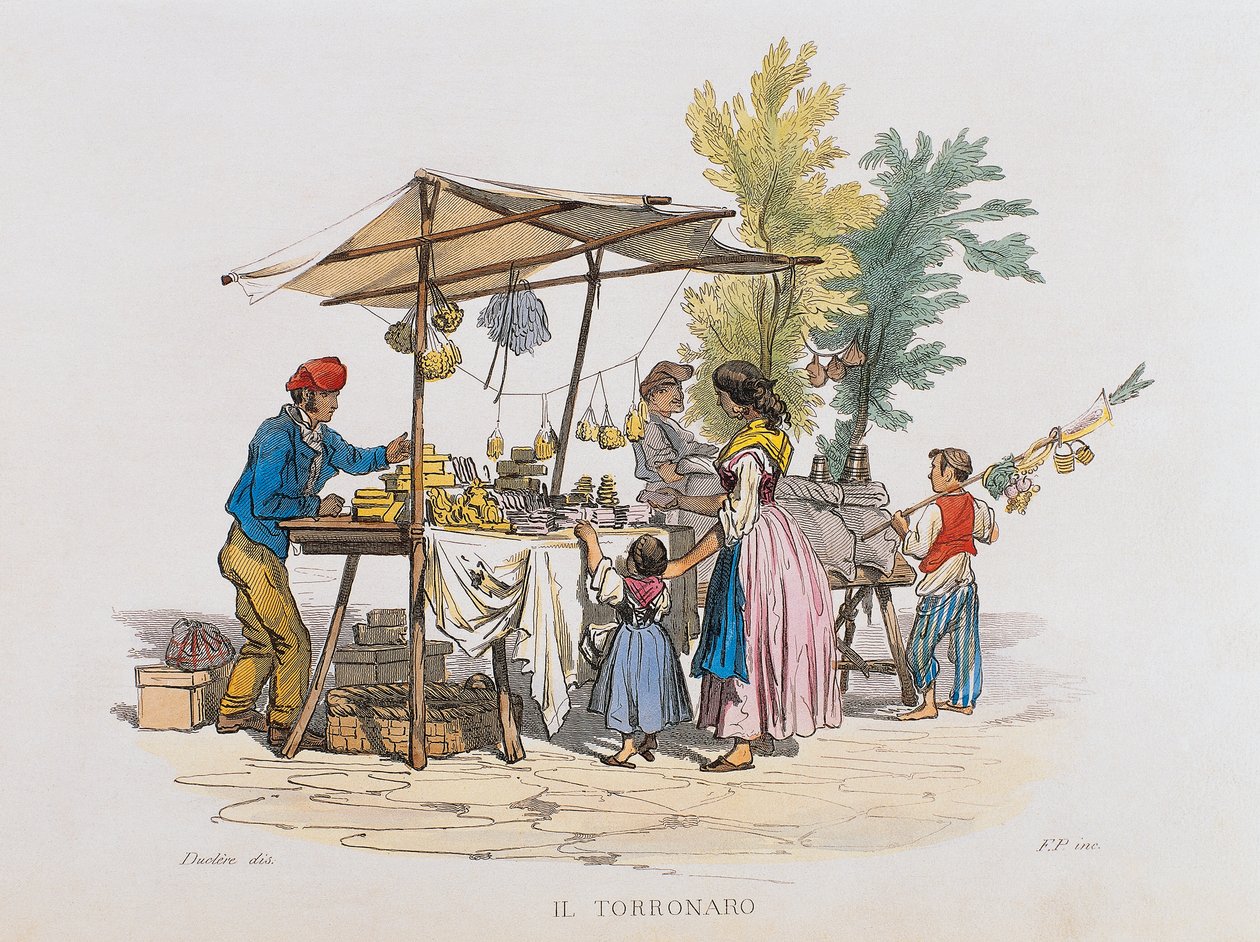 Le torronaro (vendeur de nougat) - Italian School
