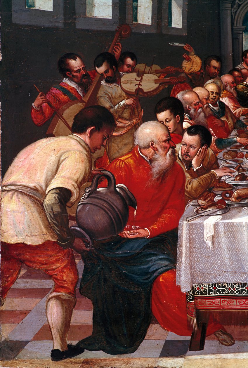 Les noces de Cana (détail) - Italian School