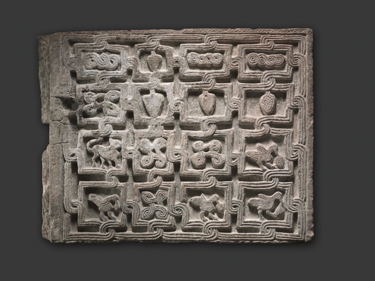 Panneau de transenne, lombard, 700s-800s - Italian School