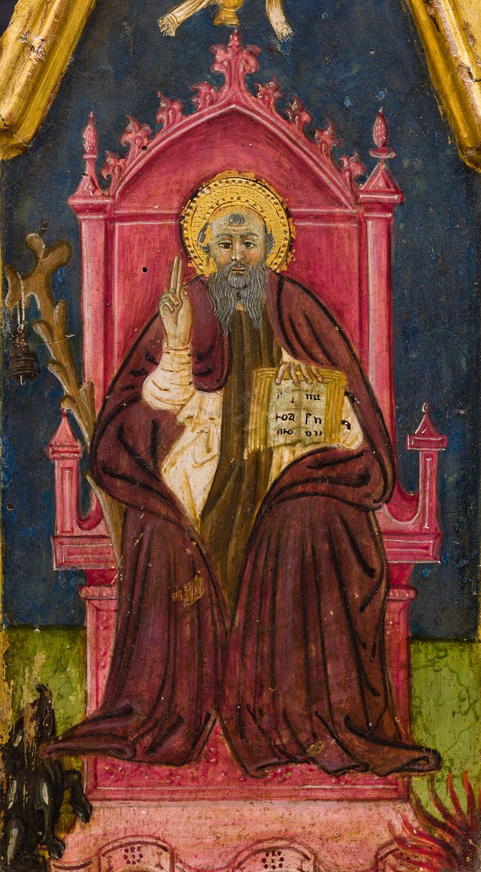 Triptyque : Saint Antoine abbé trônant, Saint Paul l