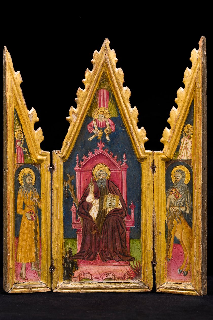 Triptyque : Saint Antoine abbé trônant, Saint Paul l