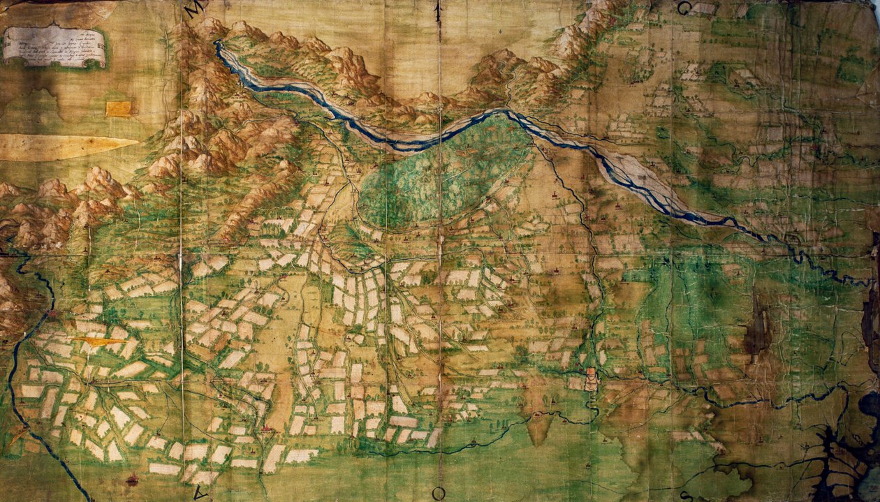 Territoire de la Vénétie entre Brenta et Piave, carte, Italie - Italian School