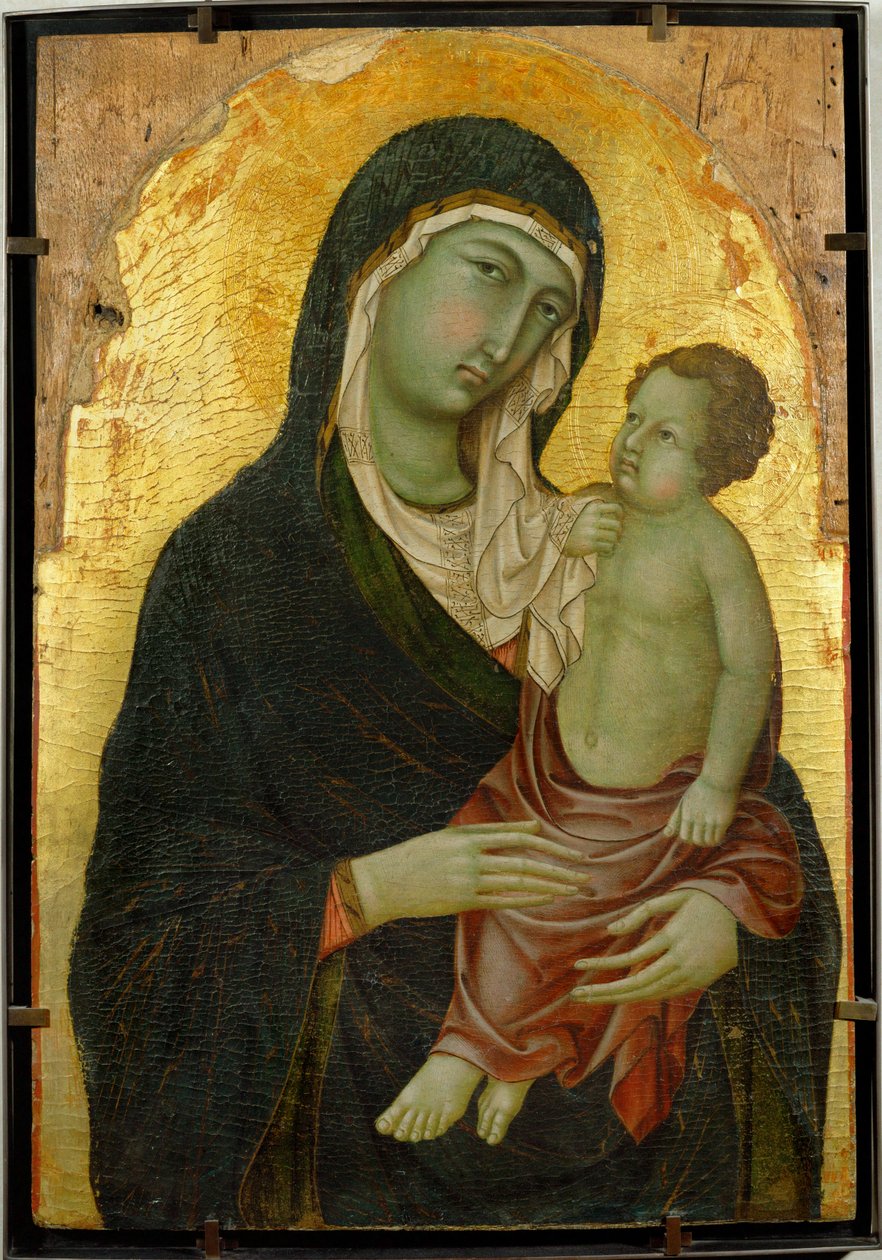 Vierge Marie et enfant Jésus. La terre d