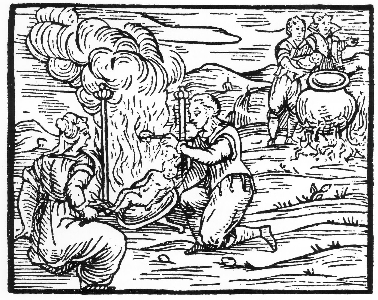 Sorcières rôtissant et bouillant des nourrissons, copie d
