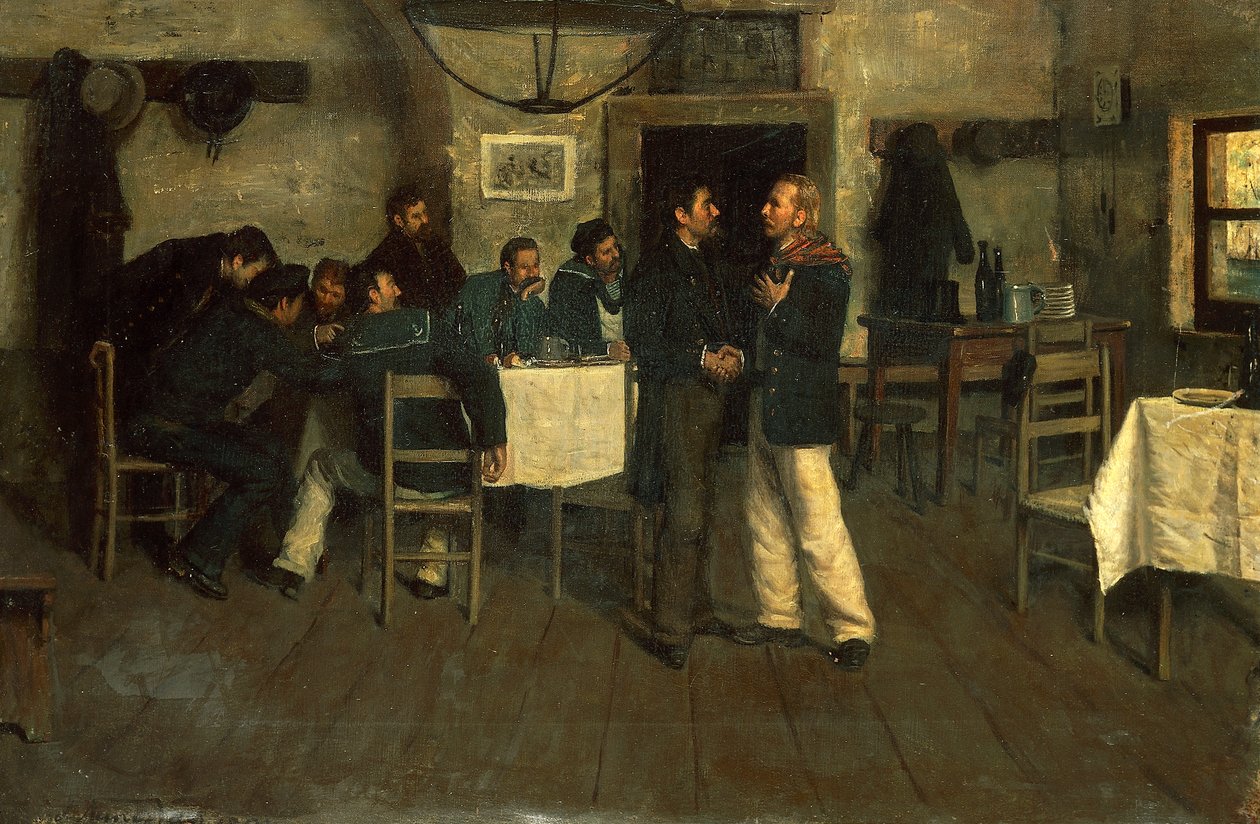 Rencontre entre Giuseppe Garibaldi et Giovanni Battista Cuneo à Taganrog, sur la mer Noire - Italo Nunes Vais
