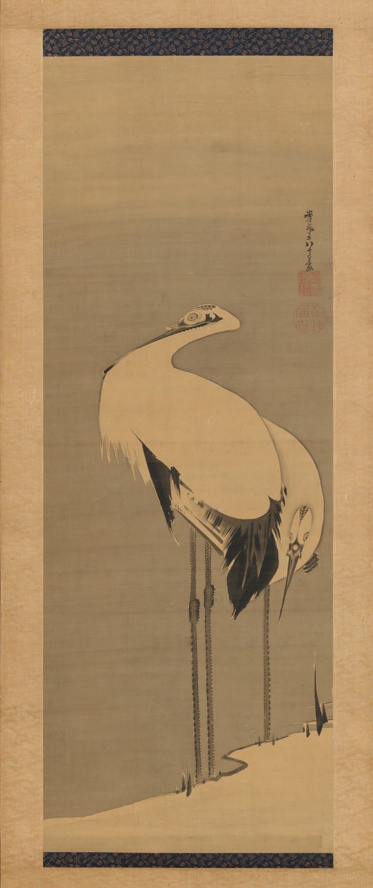 Deux grues - Ito Jakuchu