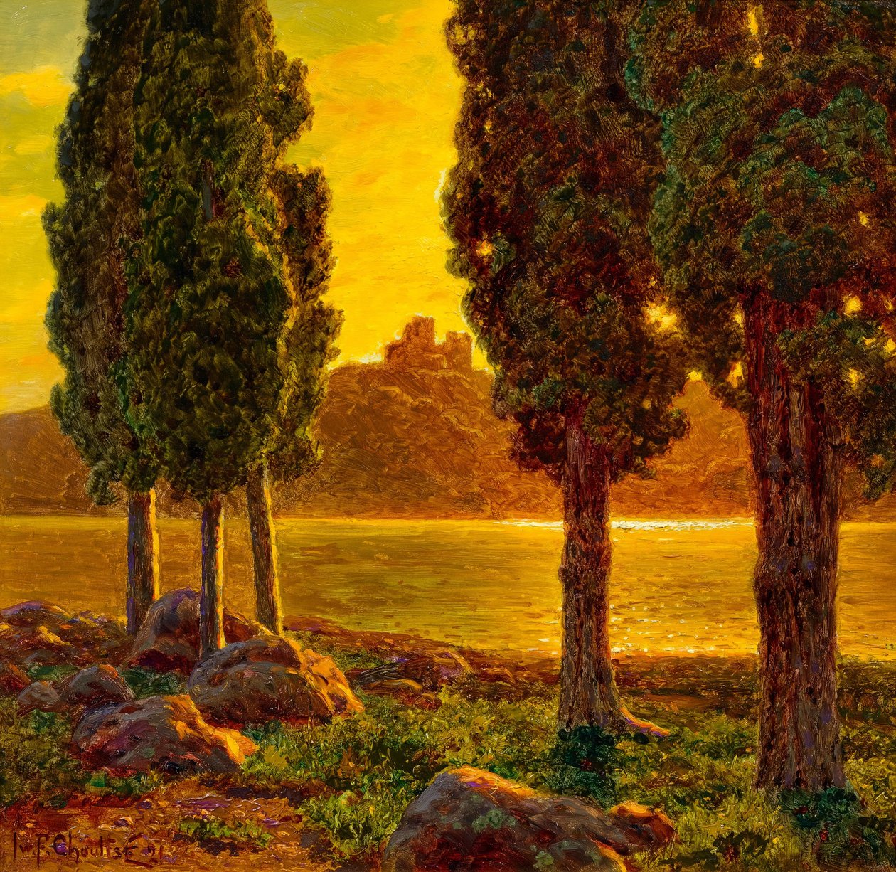 Coucher de soleil - Ivan Fedorovich Choultse