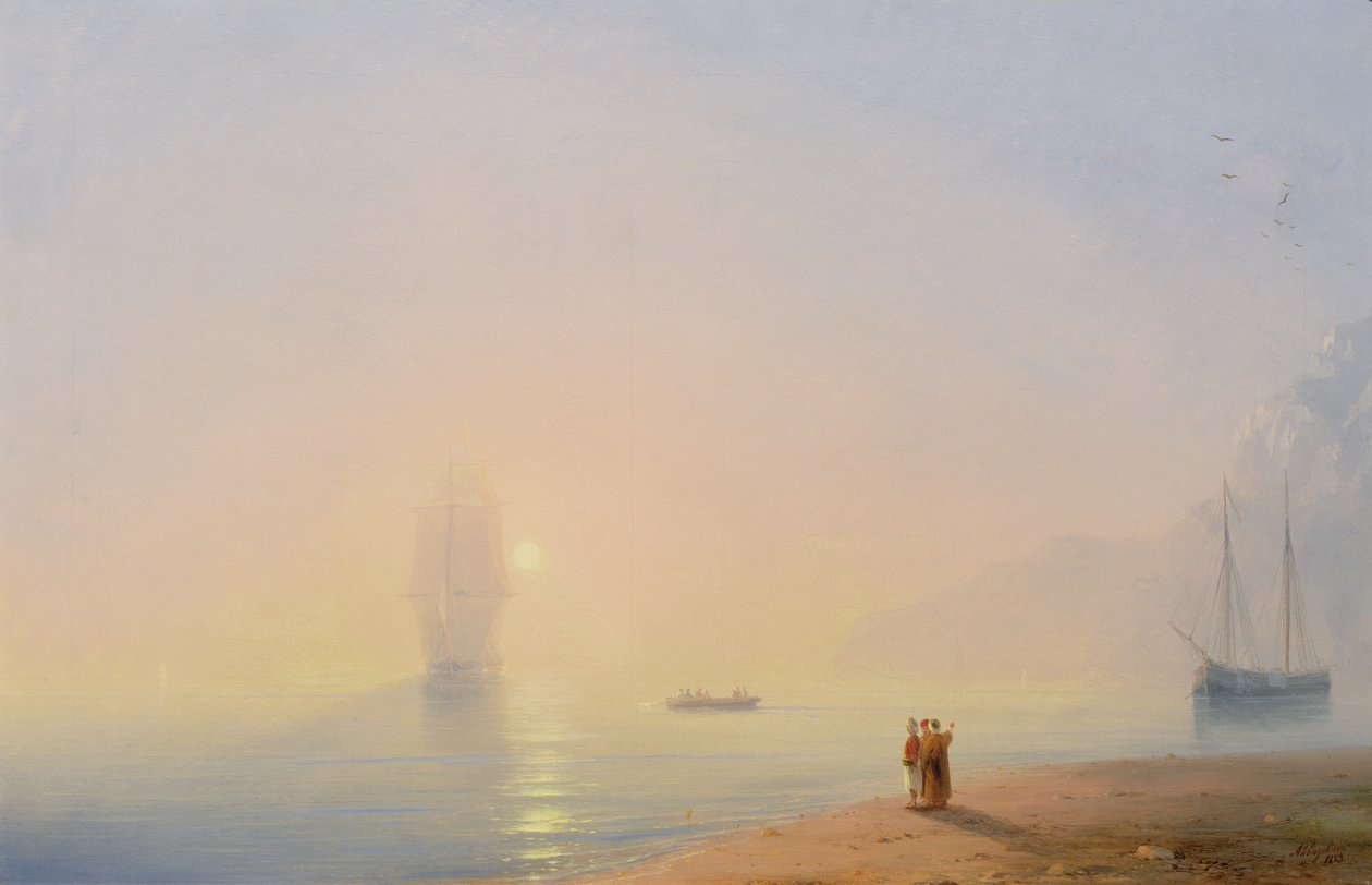 Regardant la mer Noire - Ivan Konstantinovich Aivazovsky
