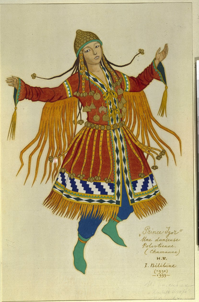 Une danseuse chamane polovtsienne - Ivan Yakovlevich Bilibin