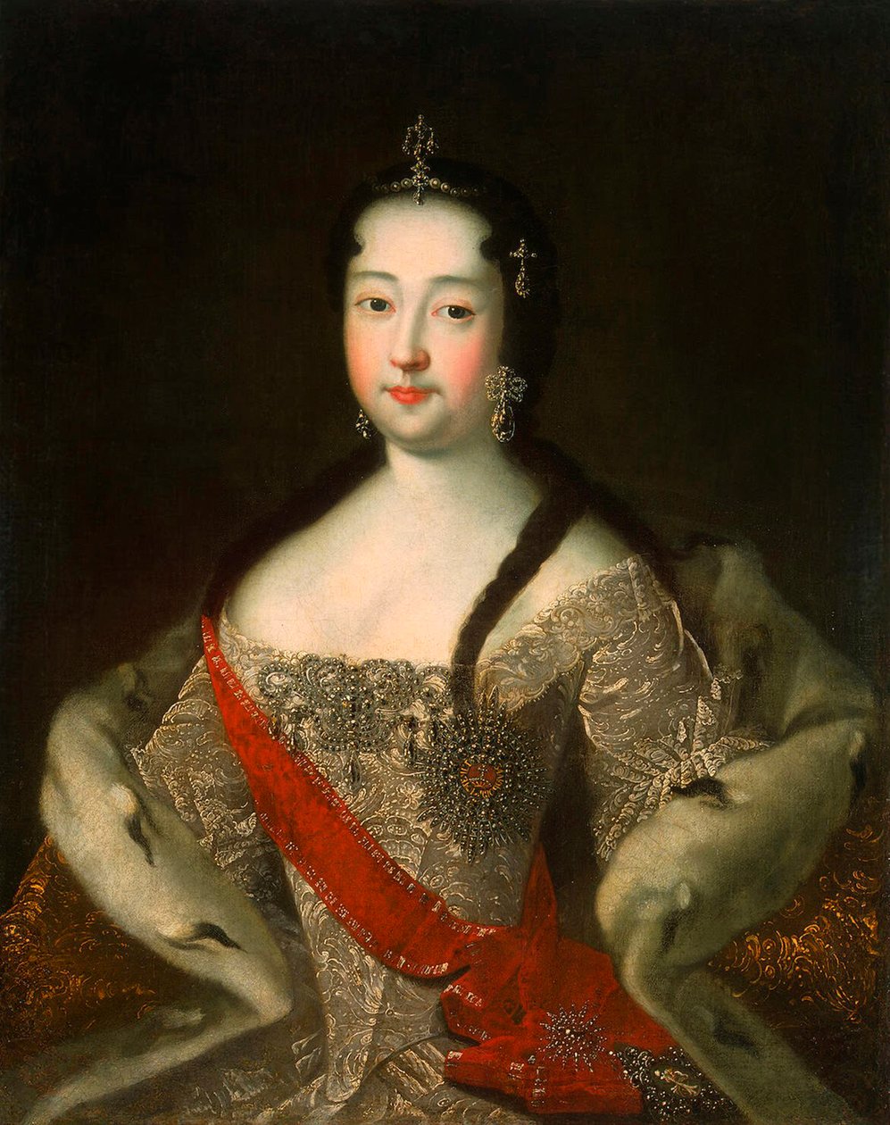 Portrait de la tsarévna de Russie Anna Petrovna de Russie, 1708-1728, après 1721 - Ivan Grigorievich Adolsky the Elder