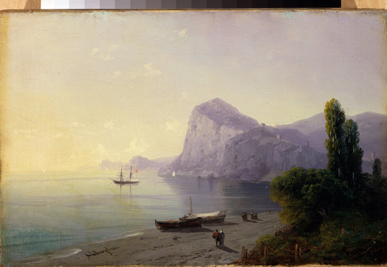 La forteresse de Soudak - Ivan Konstantinovich Aivazovsky