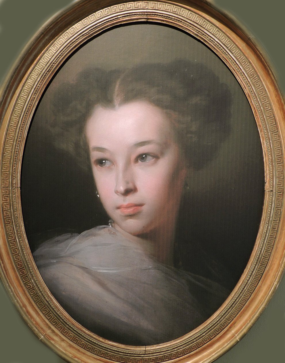 Portrait de Natalia Alexandrovna Pouchkina, comtesse de Merenberg 1836-1913, fille du poète, 1849 - Ivan Kosmich Makarov