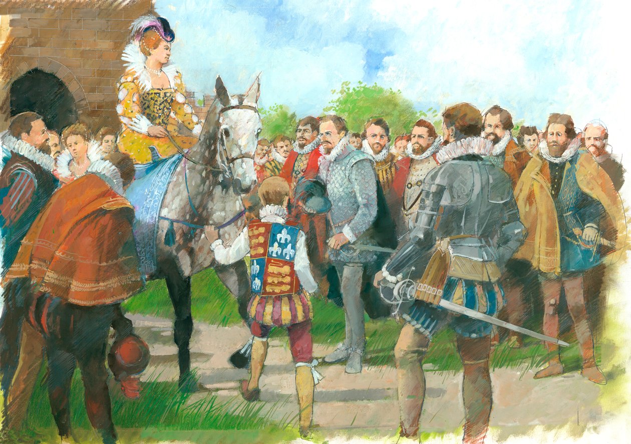 Élisabeth I accueillie au château de Kenilworth, années 1570, vers 1990-2010 - Ivan Lapper