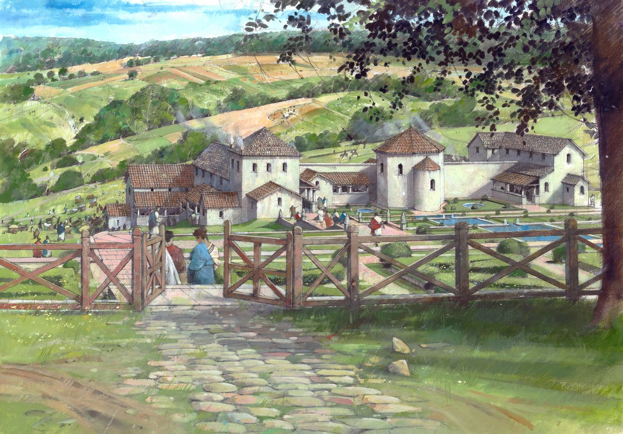 Grande Villa Romaine de Witcombe, vers 250 après J.-C., c. 1990-2010 - Ivan Lapper