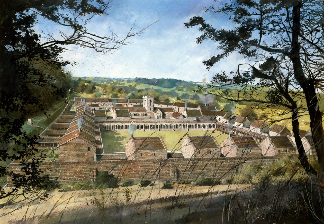 Prieuré du Mont Grace (aquarelle sur papier) - Ivan Lapper