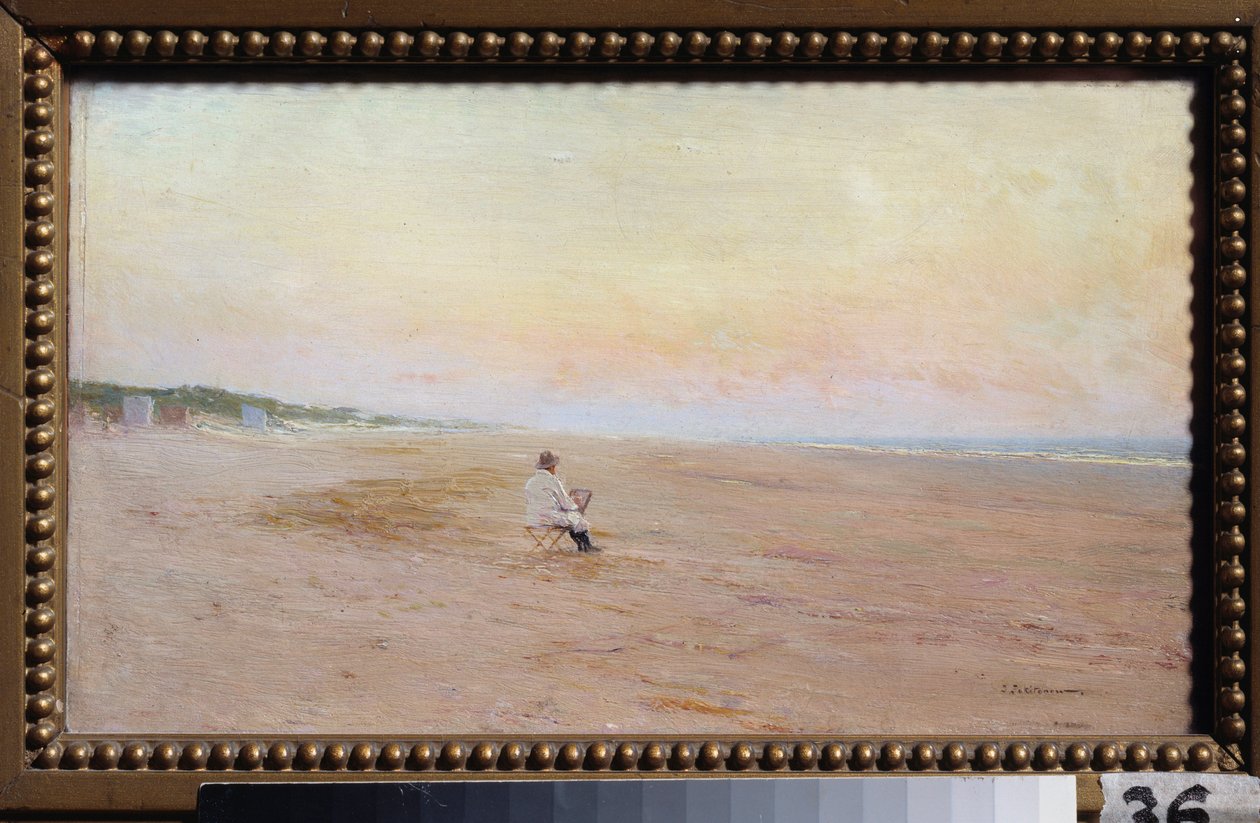 Artiste sur le rivage - Ivan Pavlovich Pokhitonov