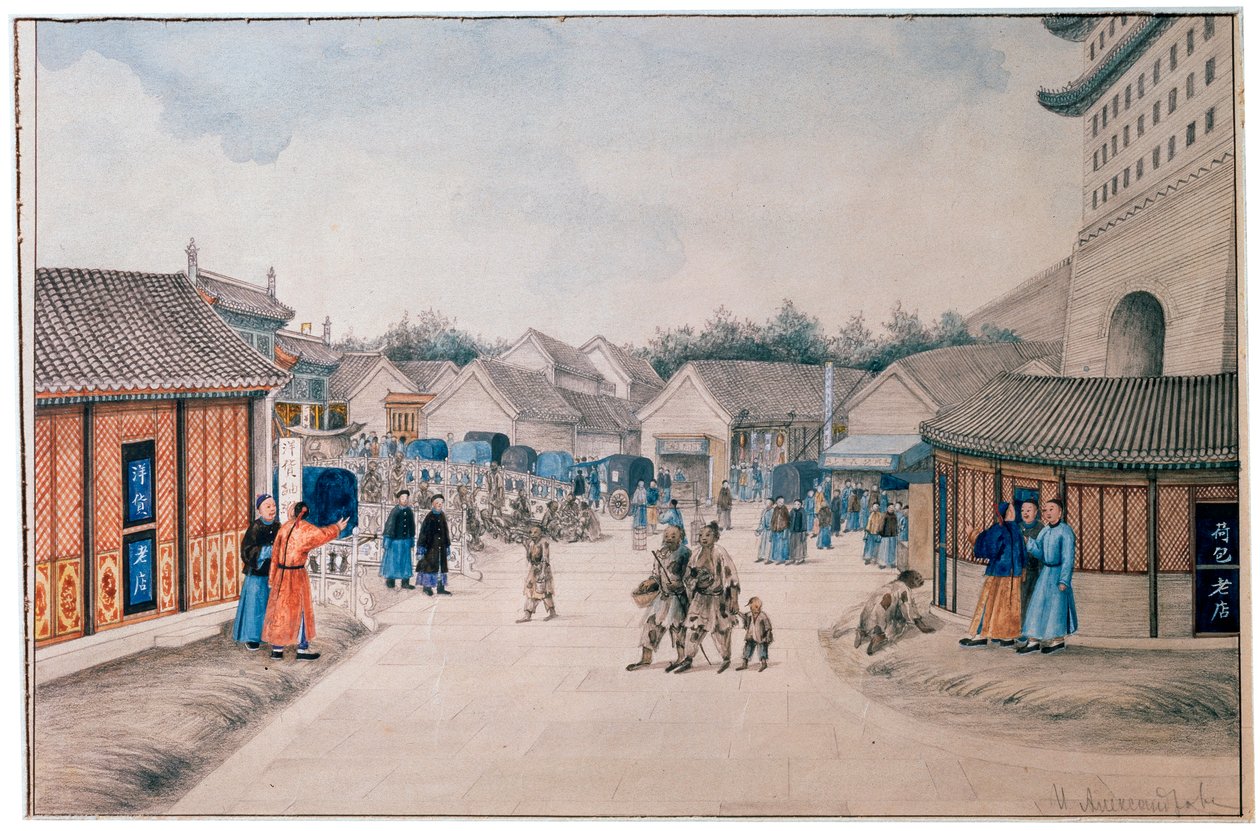 Esquisses chinoises, pont Tsyan Minh, vers 1804-1806 - Ivan Petrovich Alexandrov