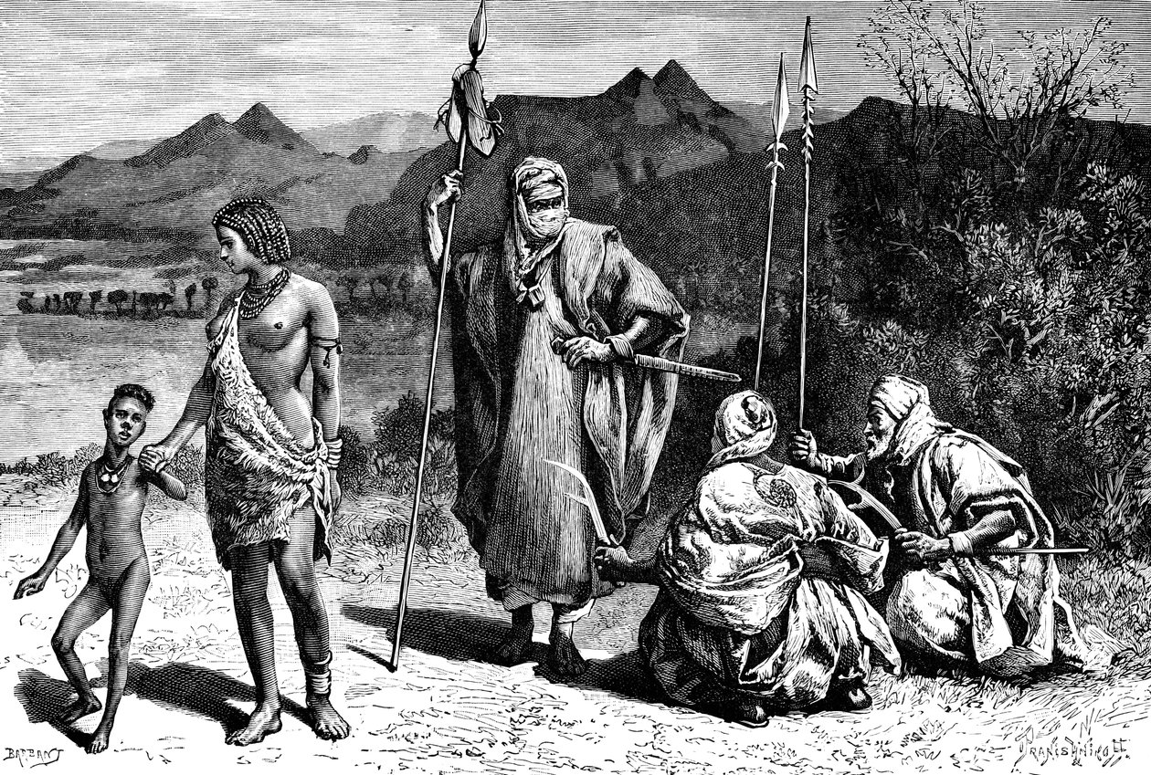 Un groupe de Tibbus, Afrique du Nord, 1895 - Ivan Pranishnikoff