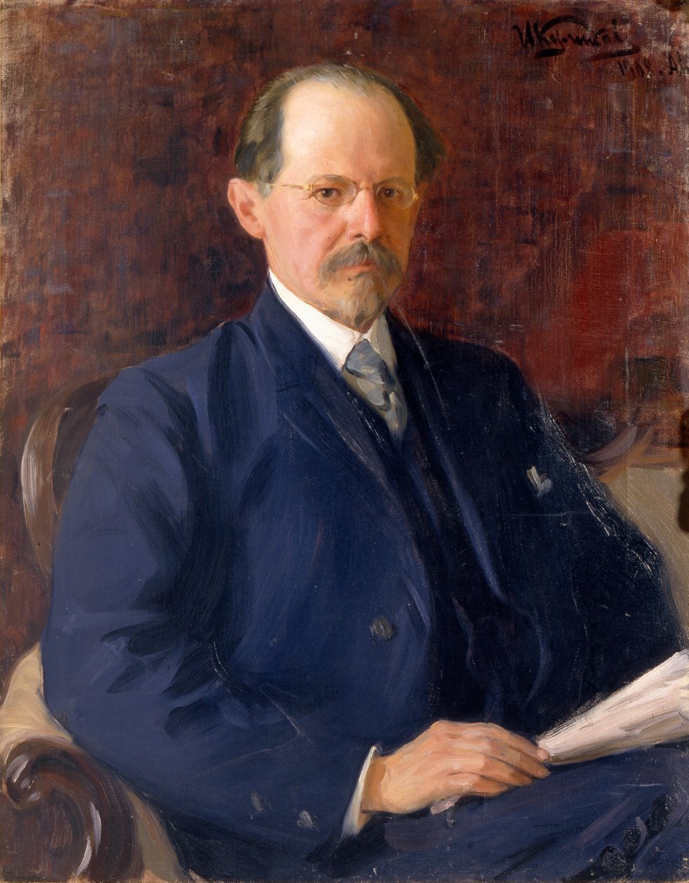 Portrait de Sergey Ivanovich Senkov, 1908 - Ivan Semyonovich Kulikov