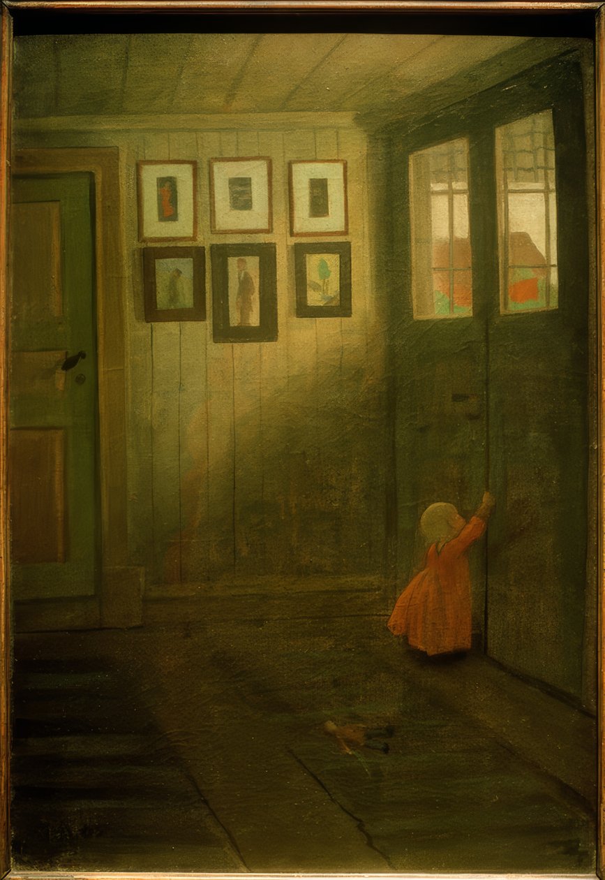 La fille à la porte - Ivar Axel Henrik Arosenius