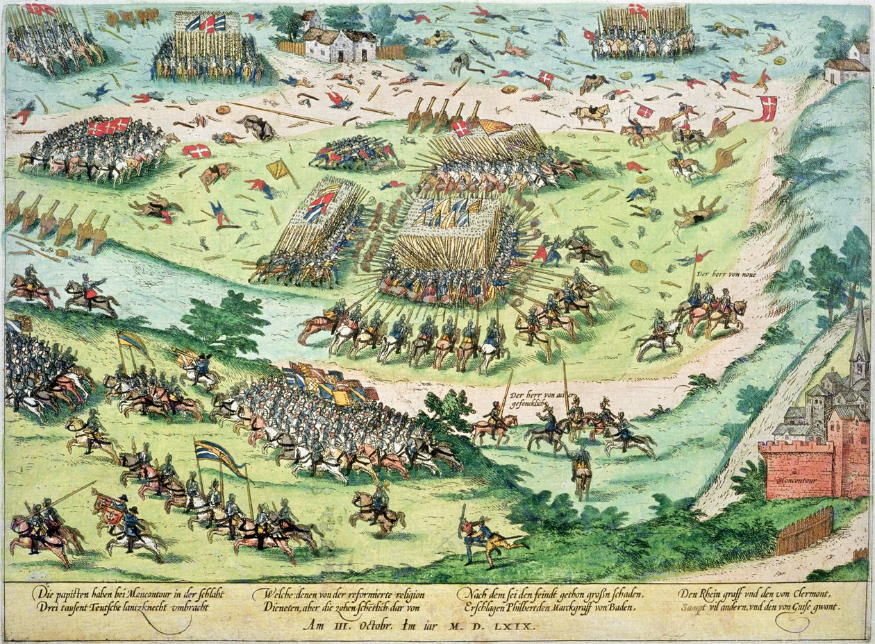 La Bataille de Moncontour, 3 octobre 1569 - J. J. and Tortorel, J. Perrissin