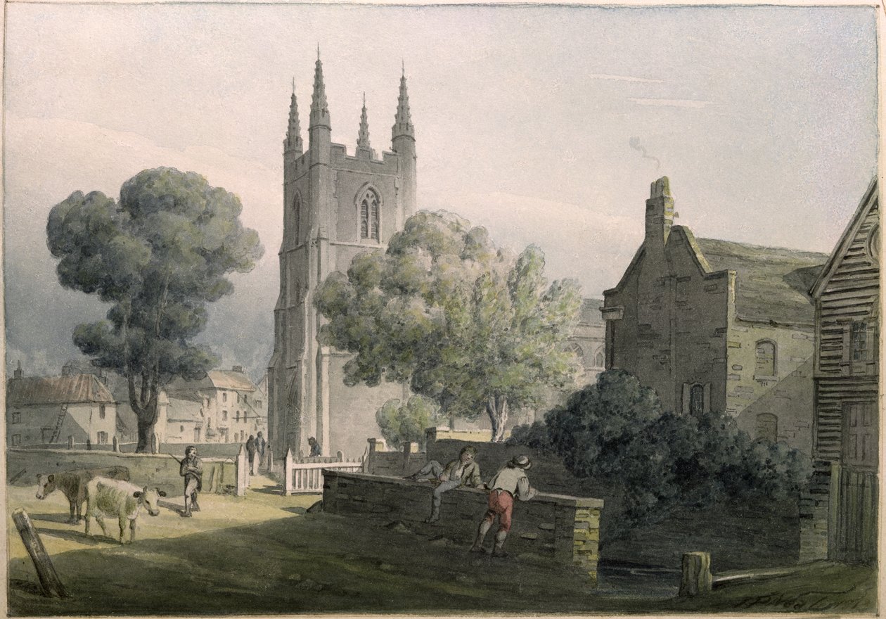 Église paroissiale de Croydon, 1813 - John Preston Neale