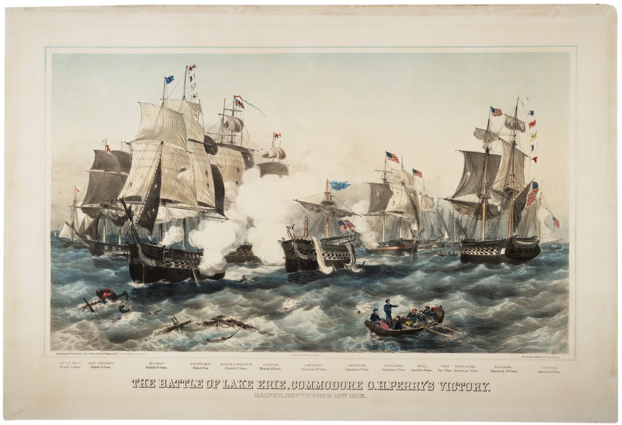 La Bataille du lac Érié, Victoire du Commodore O.H. Perry, 1878 - J. P. Newell