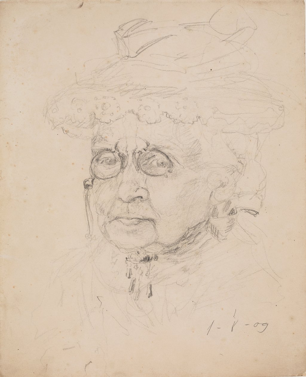 Femme avec Lorgnon - J.A. Jerichau