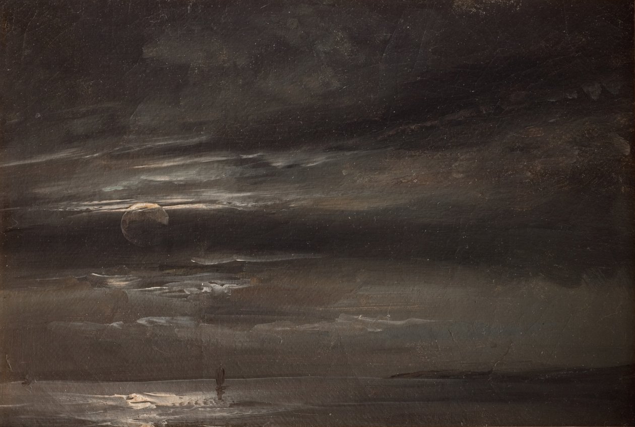 Clair de lune sur la mer - Johan Christian Dahl