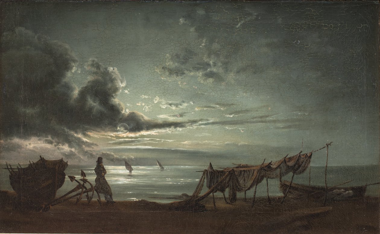Le golfe de Naples. Clair de lune - Johan Christian Dahl
