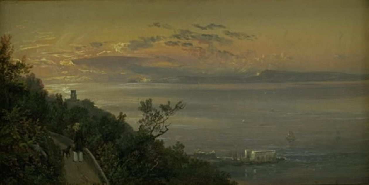 Vue des collines au-dessus de Castellamare à Naples - Johan Christian Dahl
