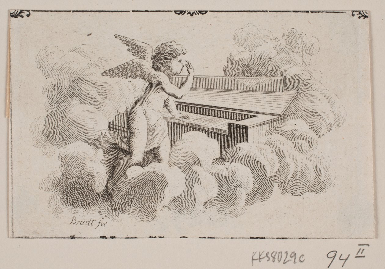Un génie ailé nu - J.F. Clemens