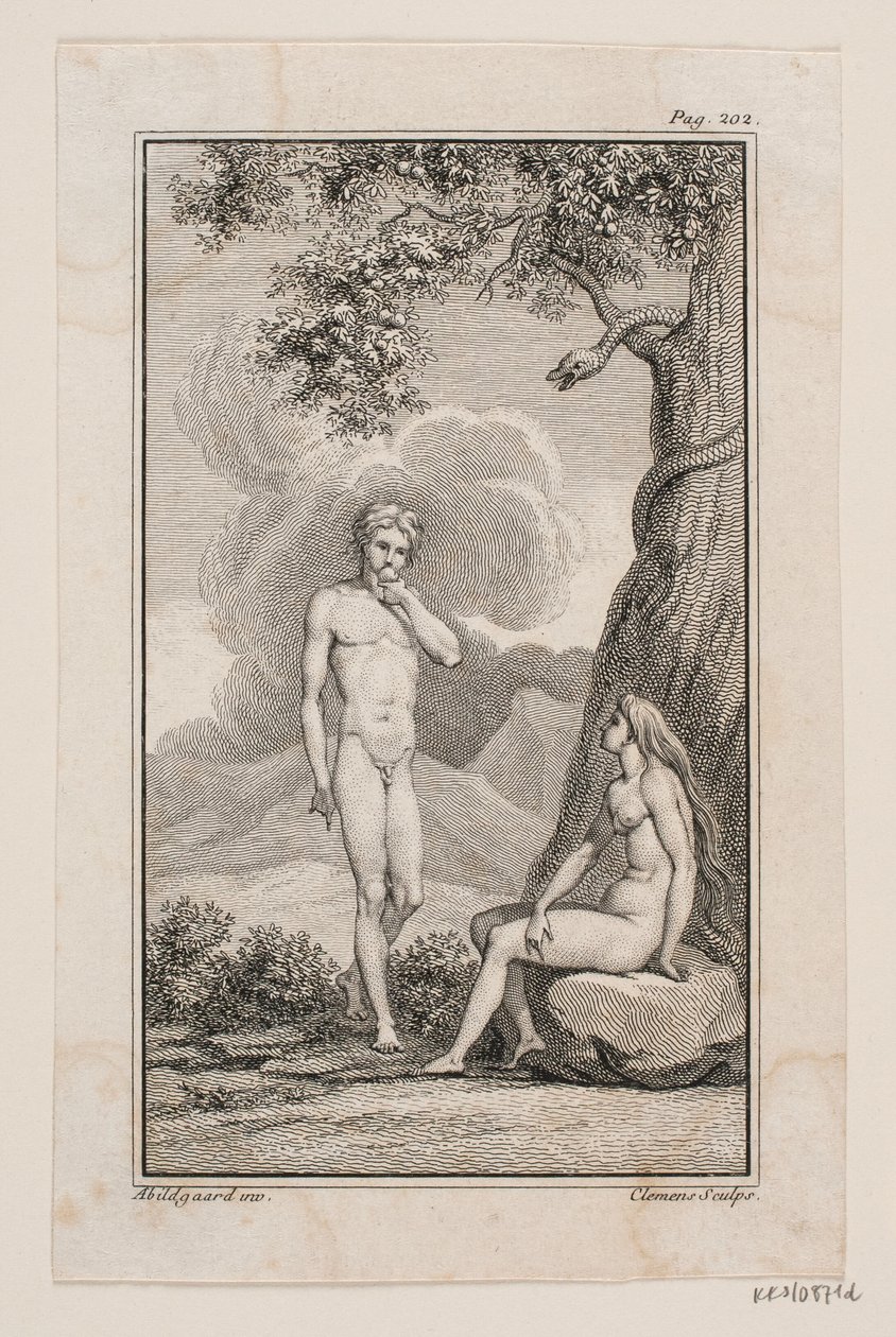 Illustration pour "Adam et Ève" de Johannes Ewald IV - J.F. Clemens