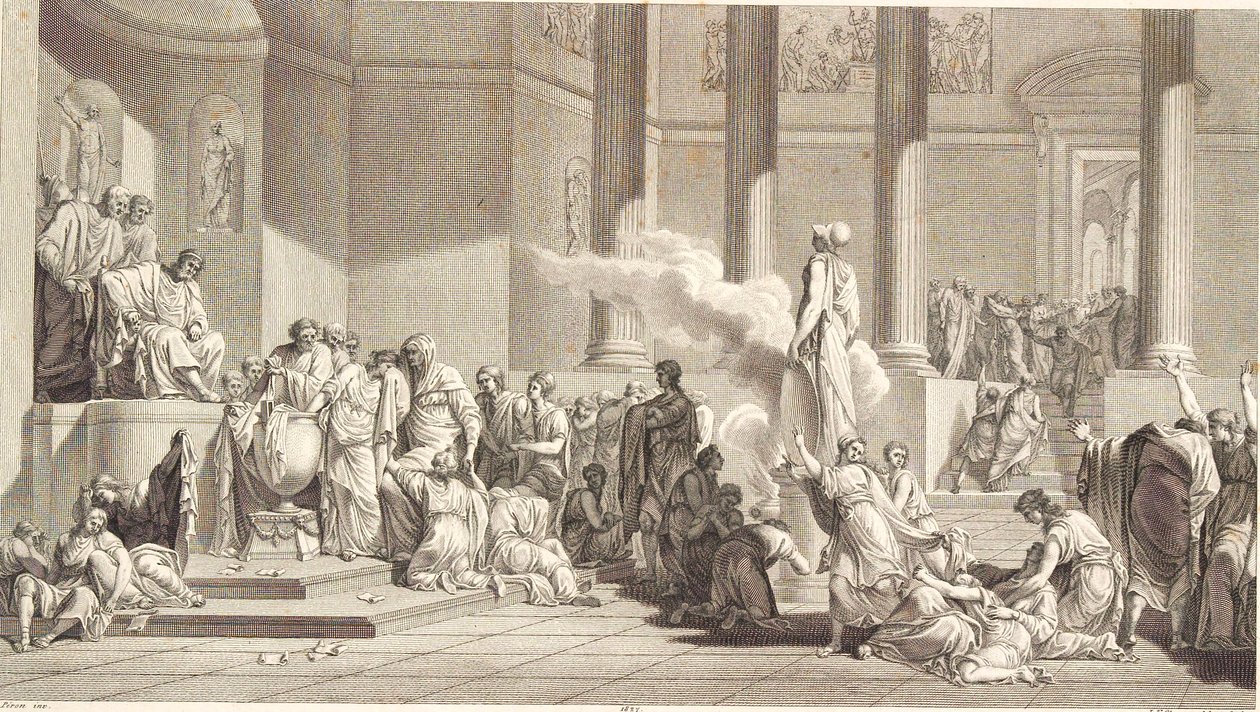 Tirage au sort de la jeunesse athénienne - J.F. Clemens