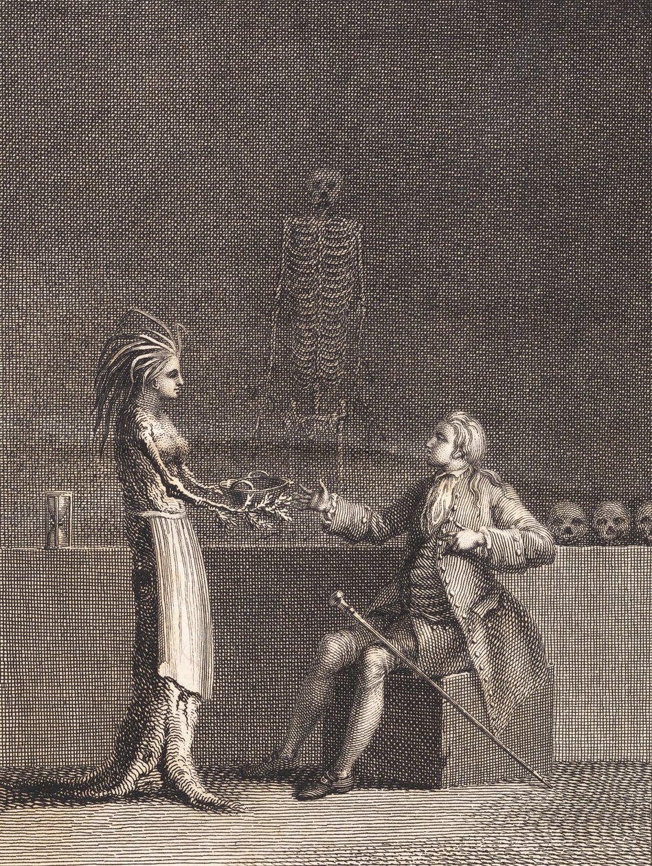 Niels Klim dans la chambre anatomique - J.F. Clemens