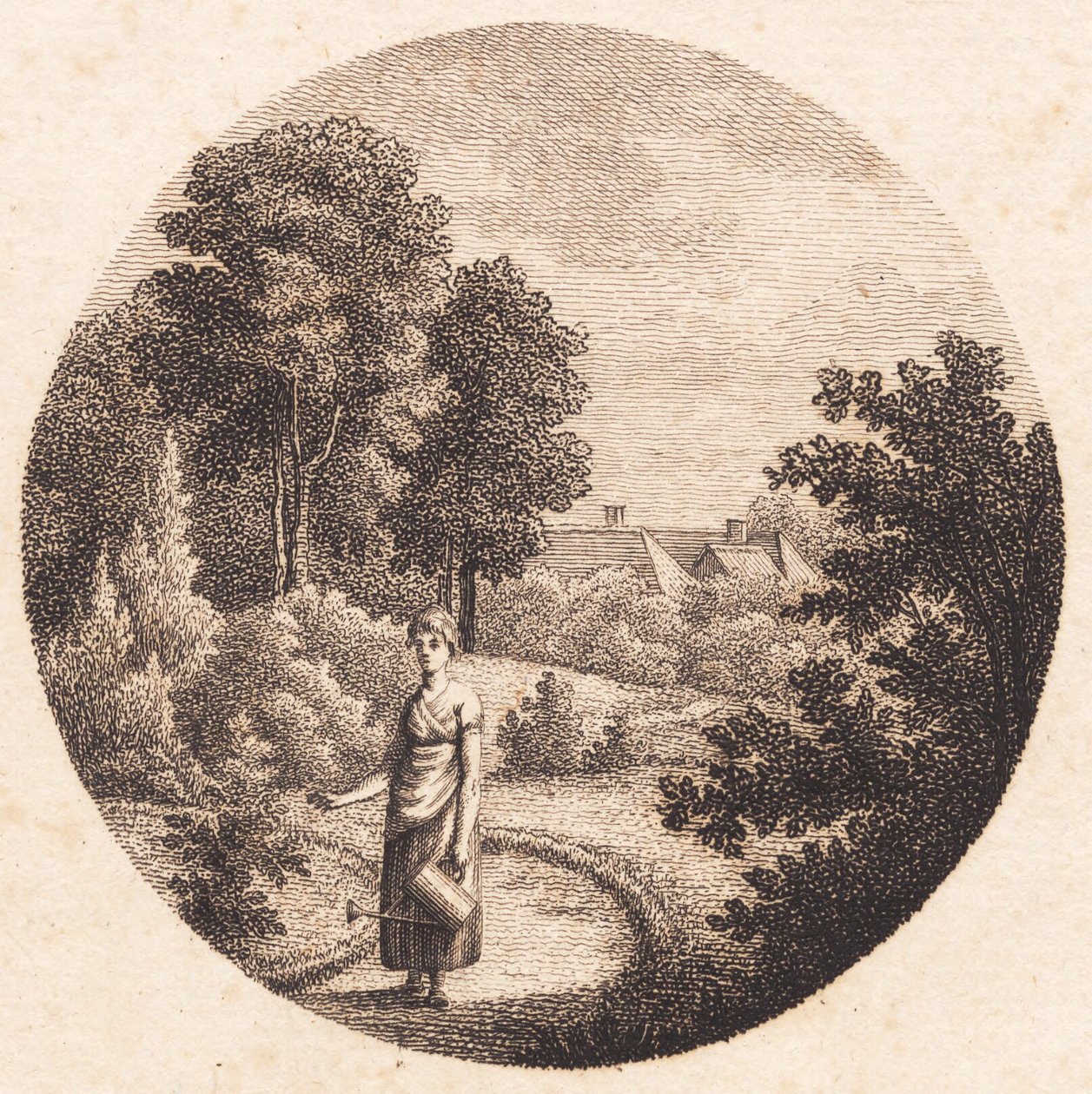 Partie du jardin de Nordfeldt - J.F. Clemens