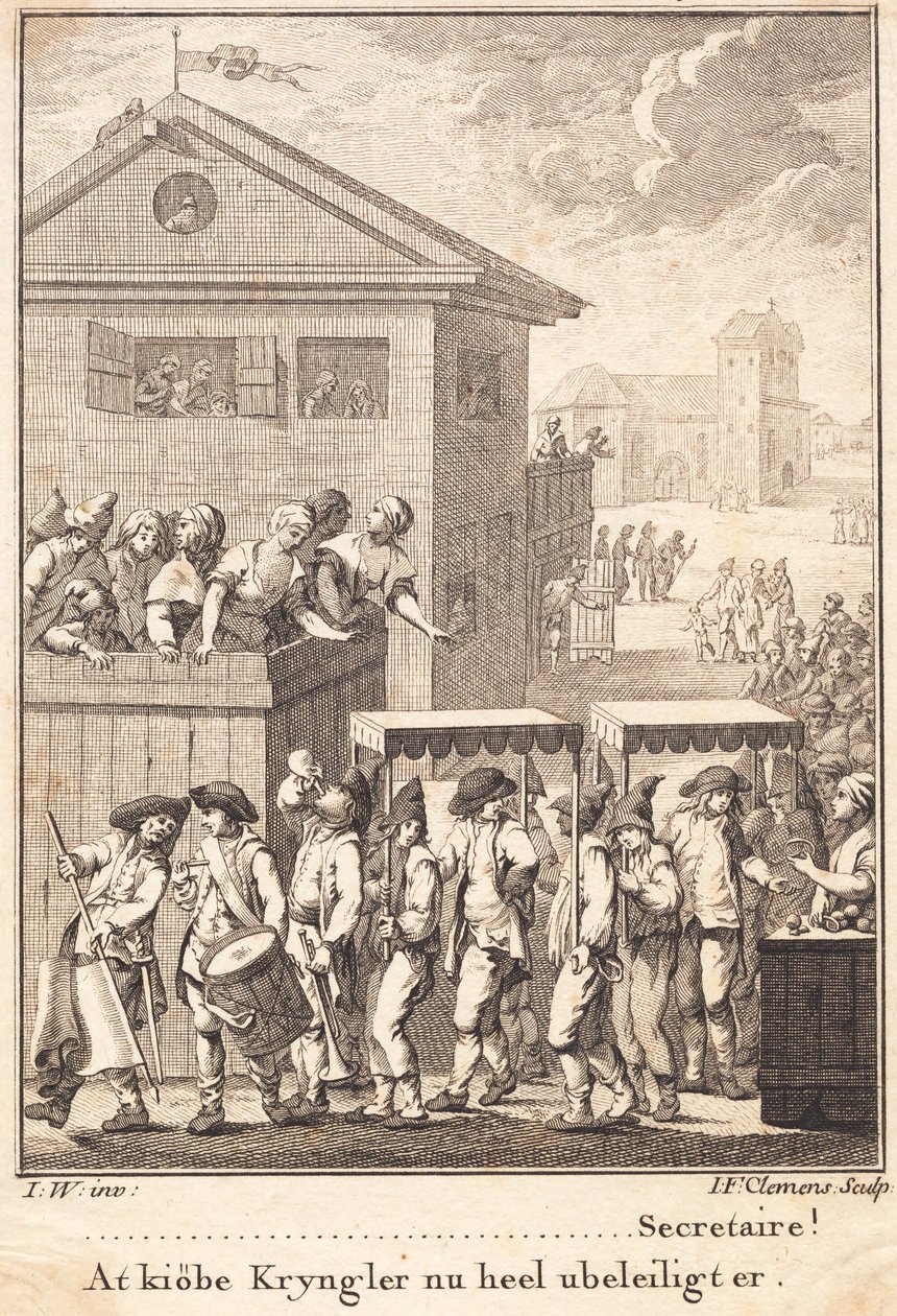 Peder Paars et ses compagnons escortés hors de la ville avec honneurs - J.F. Clemens