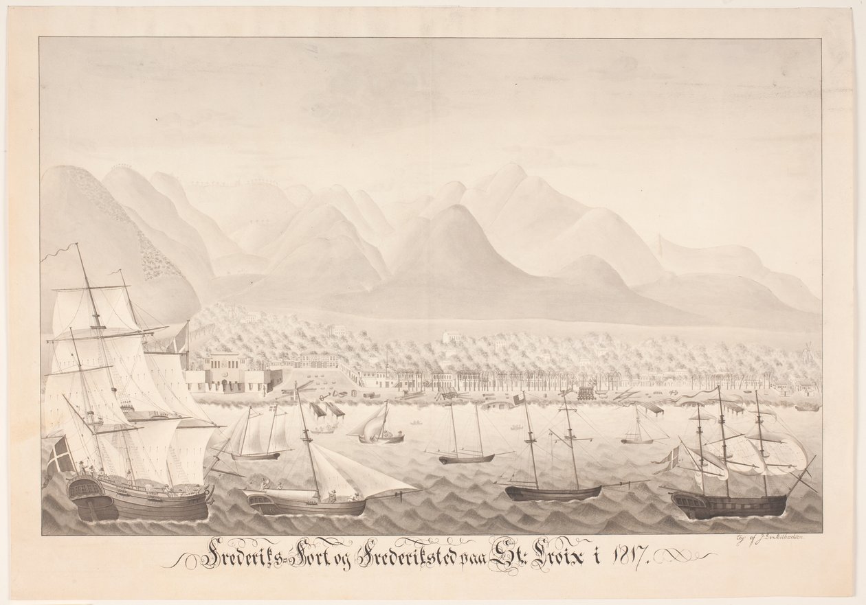 Frederiksfort et Frederiksted à Skt Croix - J.L.V. Michaelsen