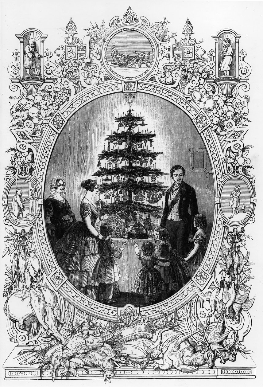 Arbre de Noël au château de Windsor - J.L. (after) Williams