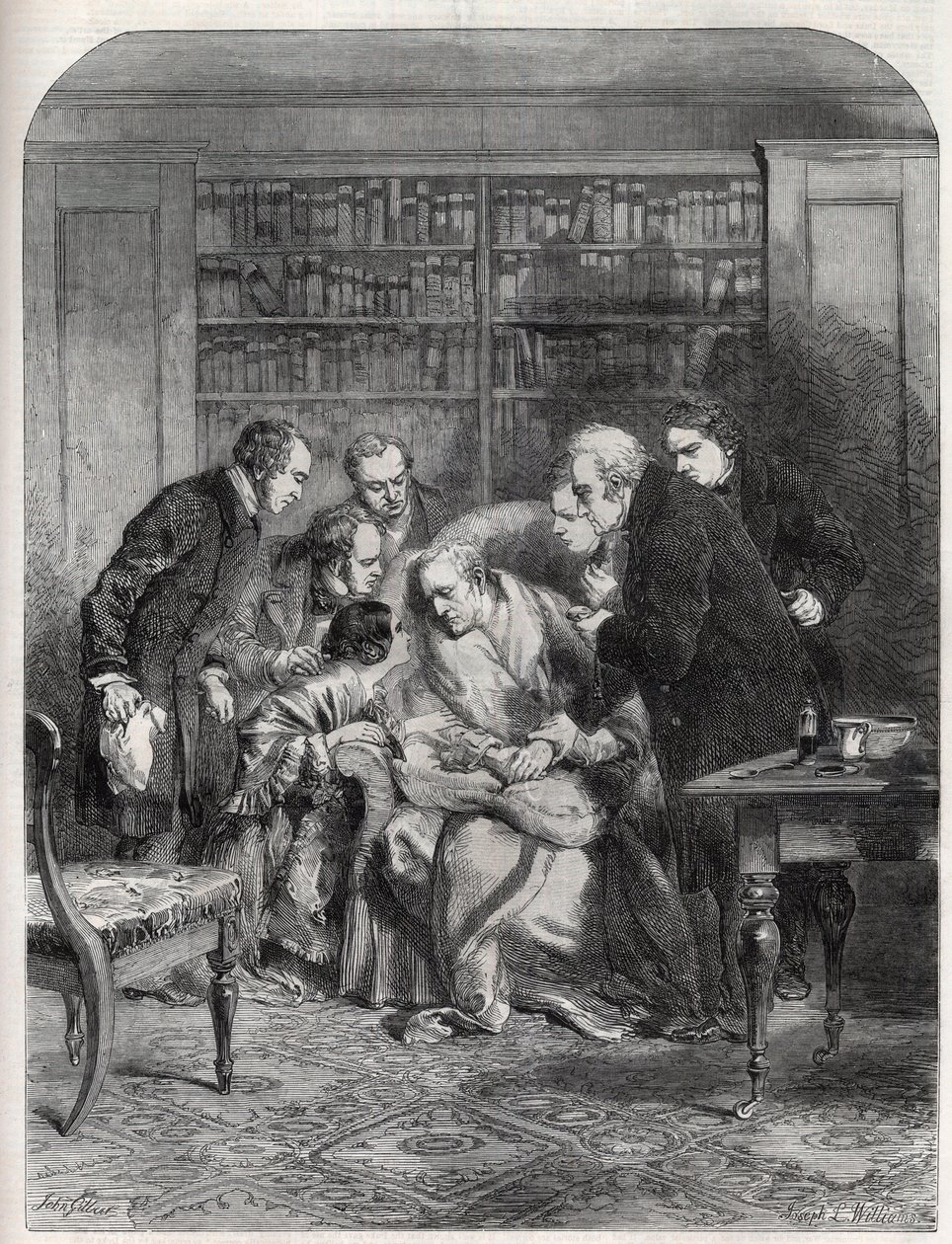 Derniers moments du duc de Wellington (Arthur Wellesley) - J.L. (after) Williams