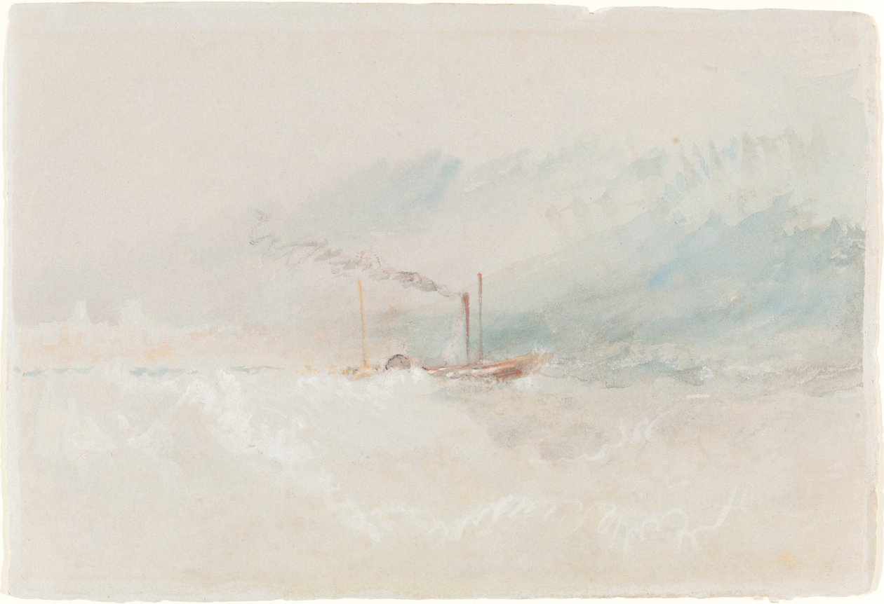 Un bateau postal au large de Douvres, vers 1836 - Joseph Mallord William Turner