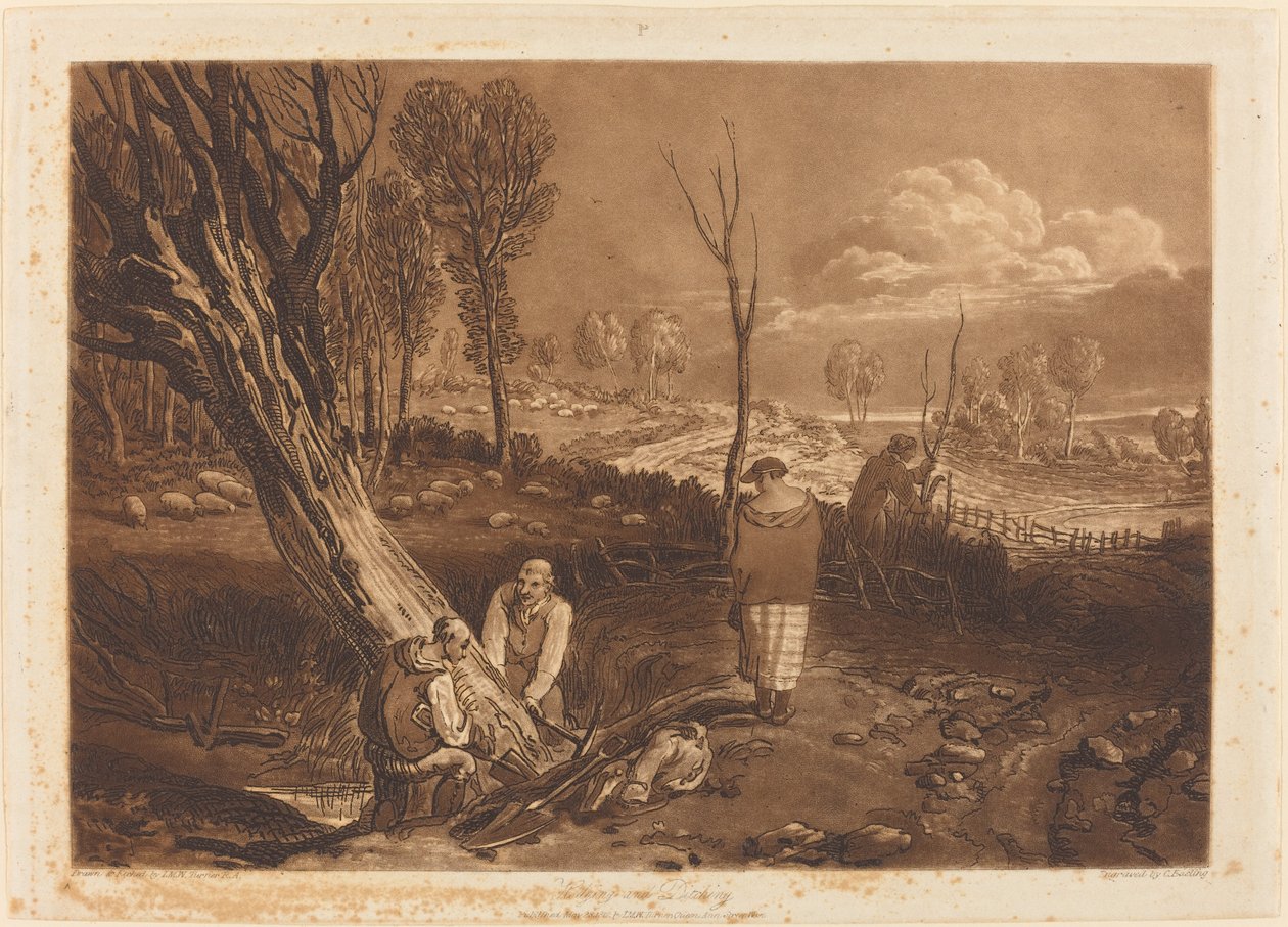 Haie et fossé - Joseph Mallord William Turner